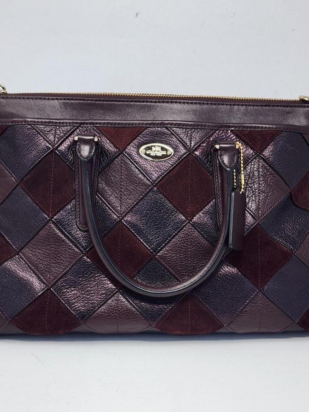 Vintage Patchwork Coach Purse Bag Handbag